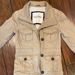 Khaki Cargo Coat | Abercrombie and Fitch